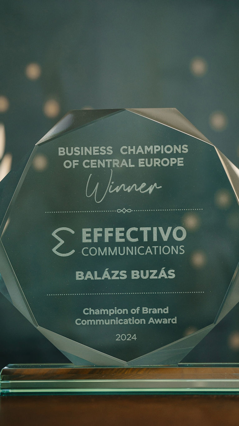 Effectivo Communications Centreal European Brand Communication Award winner